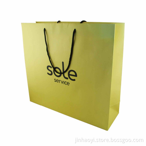 durable paper bag with logo print/ logo bag prinitng